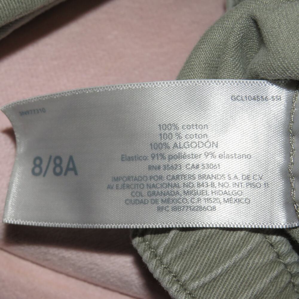 Oshkosh Green Cargo Zip Up Girls Utility Jacket - Picture 6 of 7
